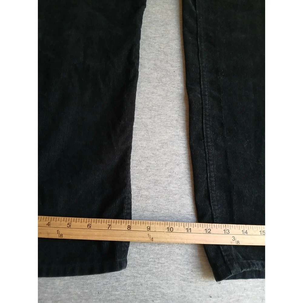 Levis Corduroy Pants 32x32 505 Straight Leg Stretch Comfort Preppy Black